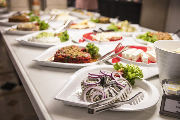酒店餐厅的开胃菜自助餐图片下载