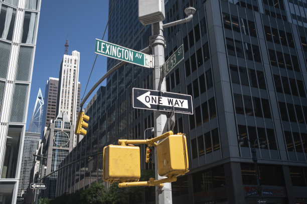 曼哈顿街景，纽约。图片下载