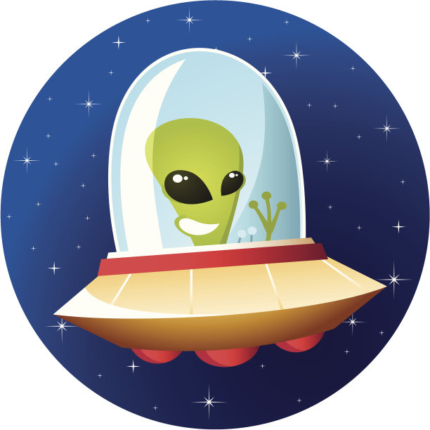 飞碟的外星人图片下载