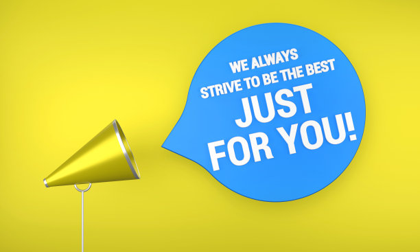 扩音器和商业客户信息的语音泡沫。图片下载