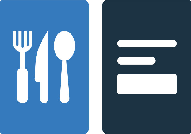 餐刀菜单图标简单可编辑设计图片下载