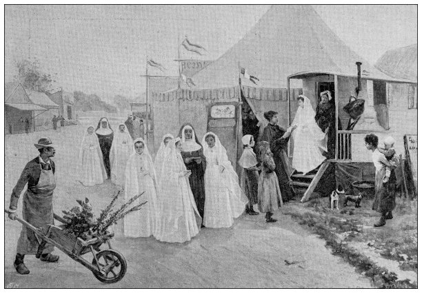 古色古香的形象:贝尔的画作《星星的第一次交流》图片下载