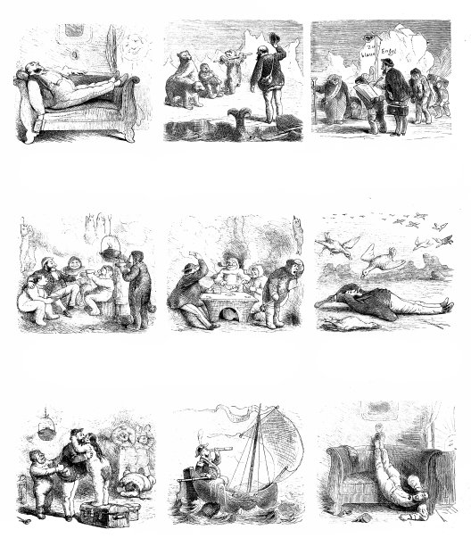 英国讽刺漫画漫画漫画插图-人在北极图片下载