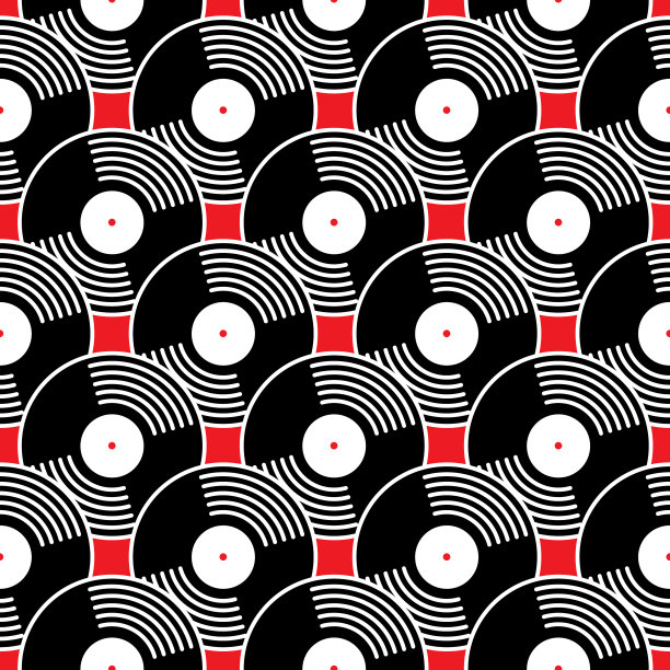 黑胶唱片无缝模式图片下载