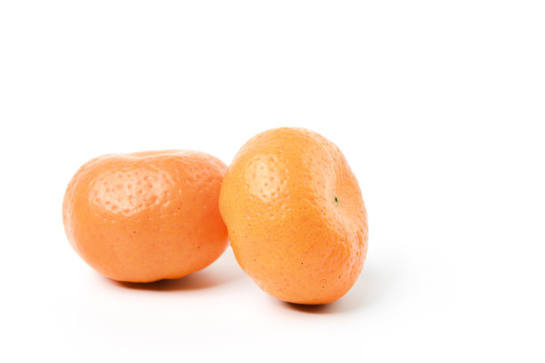 新鲜的柑橘水果或橘子孤立在白色的背景图片下载