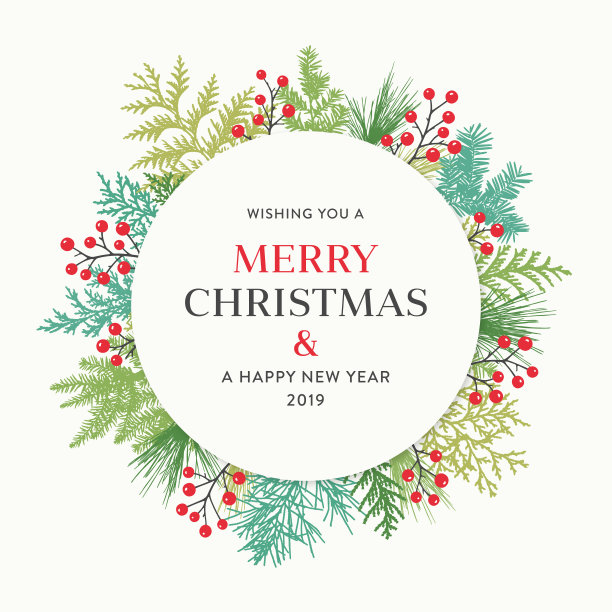 圣诞花环图片下载