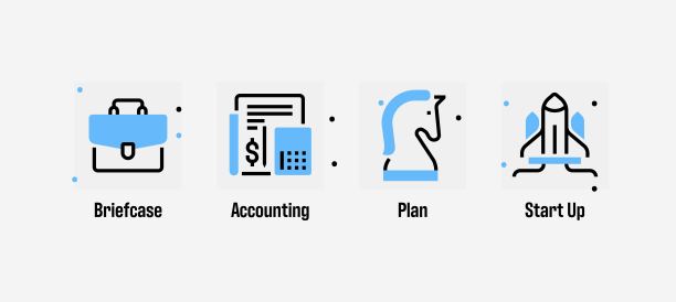 四图标包的业务线设置图片下载