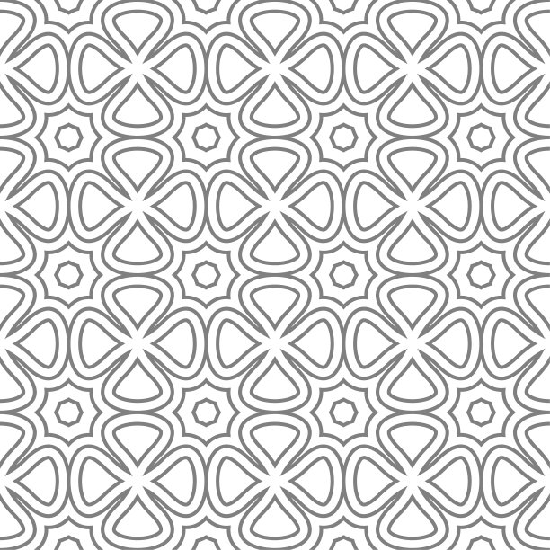 无缝抽象背景图案-灰色壁纸黑白矢量插图图片下载