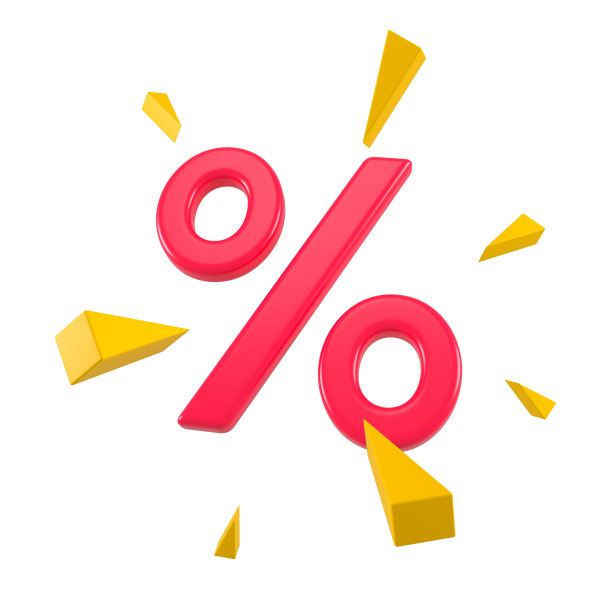 飞溅或雷电螺栓与折扣百分比符号的销售和网上购物。闪电对要约促销孤立。Boom Red Price 3d渲染。图片下载