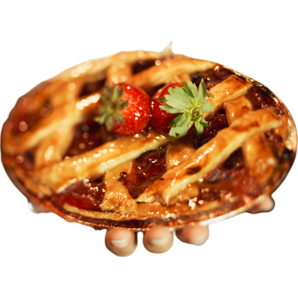 草莓烤面包饼图片下载