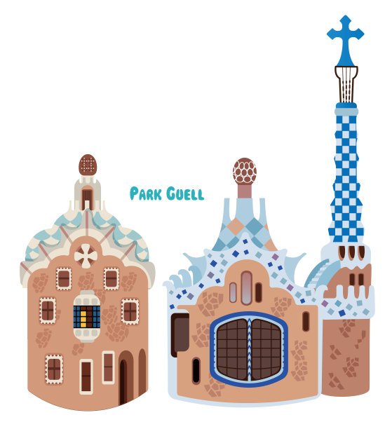 巴塞罗那的奎尔公园图片下载