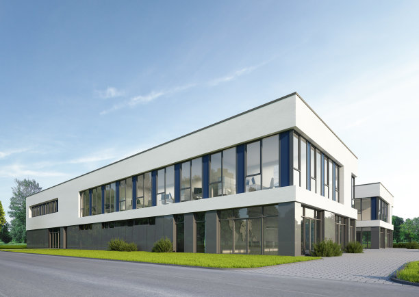 白天是现代化的办公大楼图片下载