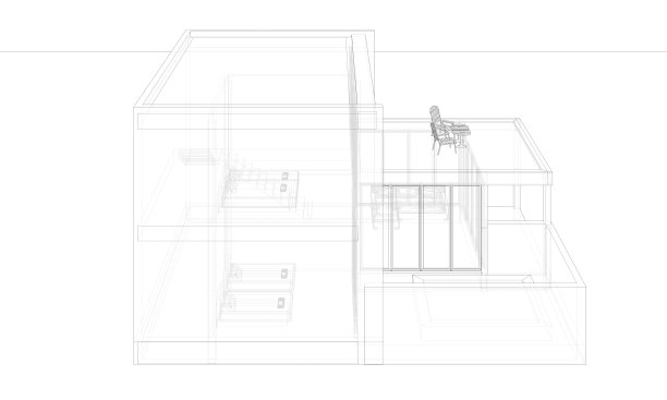 住宅项目的三维插图图片下载