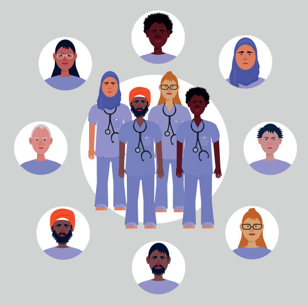 形形色色的医生和护士图片下载