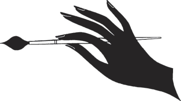 手拿着画笔图片下载