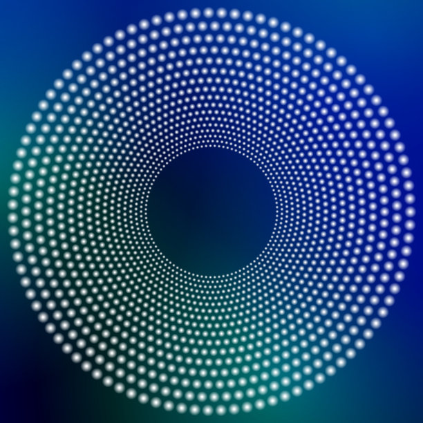 圆点的对称轨道图片下载