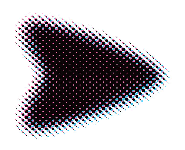 复古风格边框与半色调模式图片下载