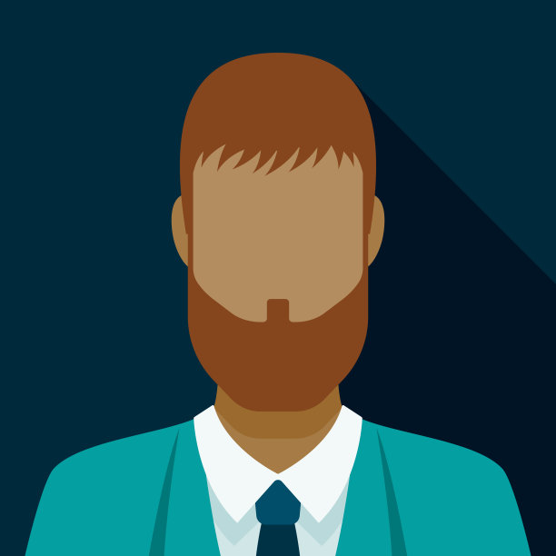 男性面部毛发头像图标图片下载