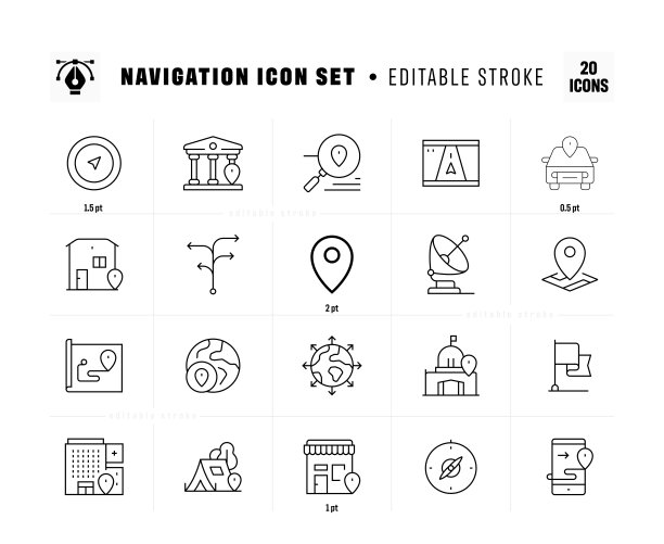 导航线图标设置图片下载