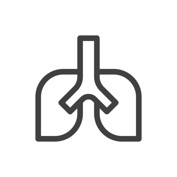 肺，身体部分线矢量图标在白色背景。可编辑的中风。像素完美。移动和网络。轮廓矢量图形。图片下载