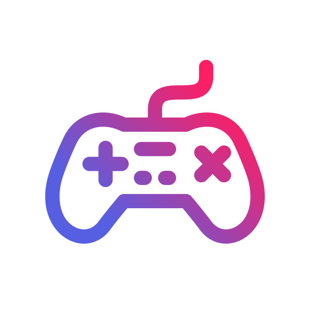 电子游戏控制器图标线条艺术2图片下载