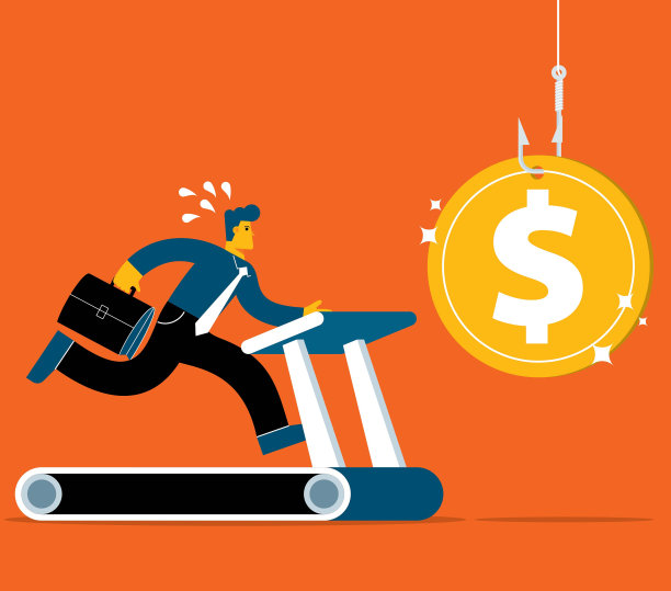 商人追逐金币图片下载