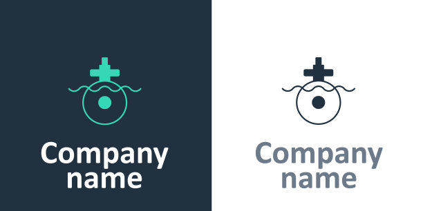 标志型潜艇图标孤立在白色图片下载