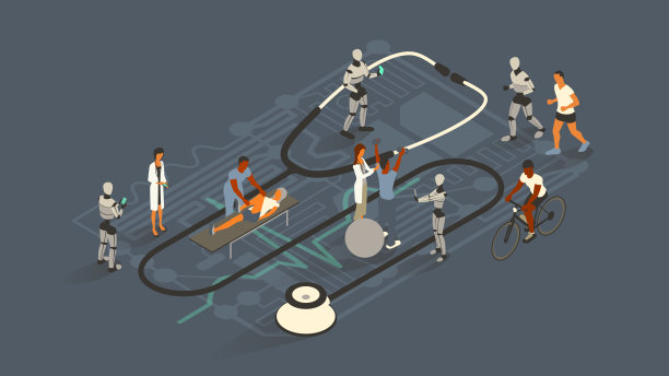 运动医学AI插画图片下载