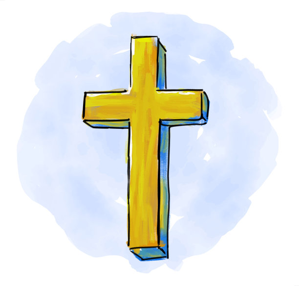 耶稣受难日交叉模板图片下载