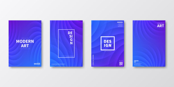 宣传册模板布局，蓝色封面设计，企业年度报告，传单，杂志图片下载