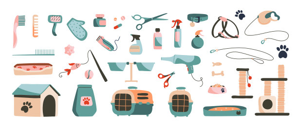 一套动物产品图片下载