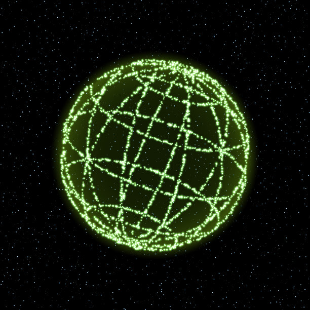 球体-三维抽象组成。未来技术的概念。图片下载