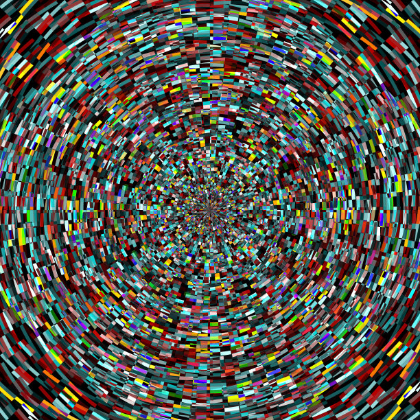 多色矩形漩涡图片下载