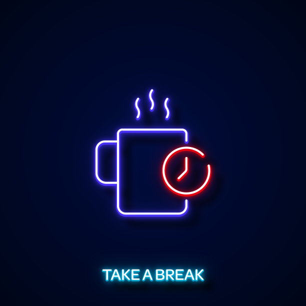 霓虹风格，设计元素图片下载