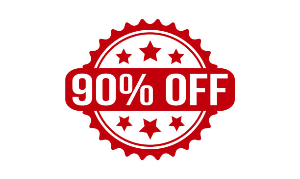 90折橡皮图章红色90折橡皮垃圾图片下载