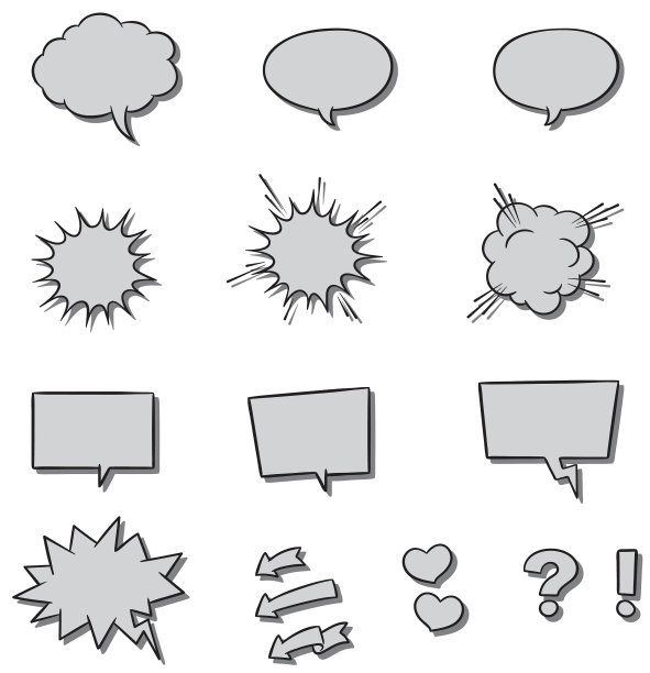 空洞空洞的演讲气泡图片下载