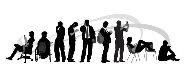 剪影呼唤所有的男人灰蒙蒙的图片下载