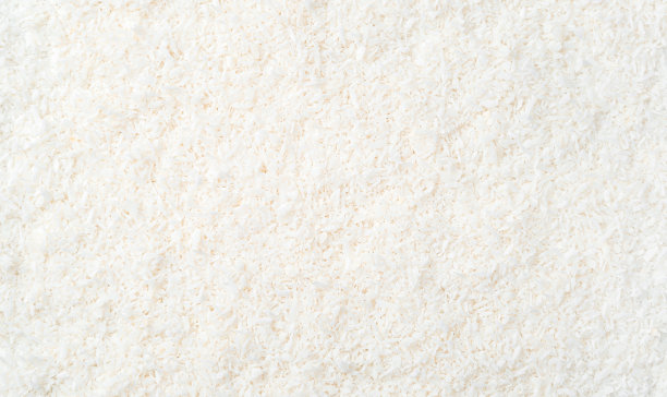 烹饪背景与小，椰子片。俯视图图片下载