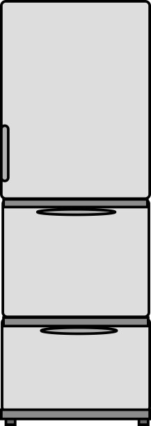 可爱的冰箱插画材料图片下载