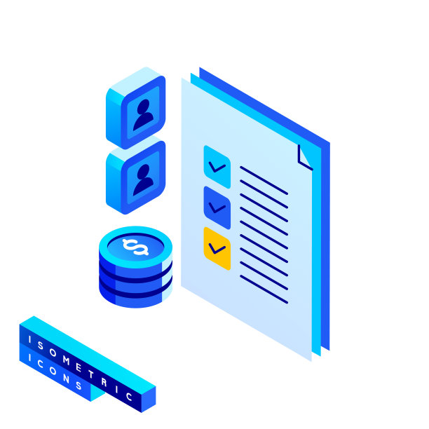 商业计划的矢量插图等距图标和三维设计。图片下载