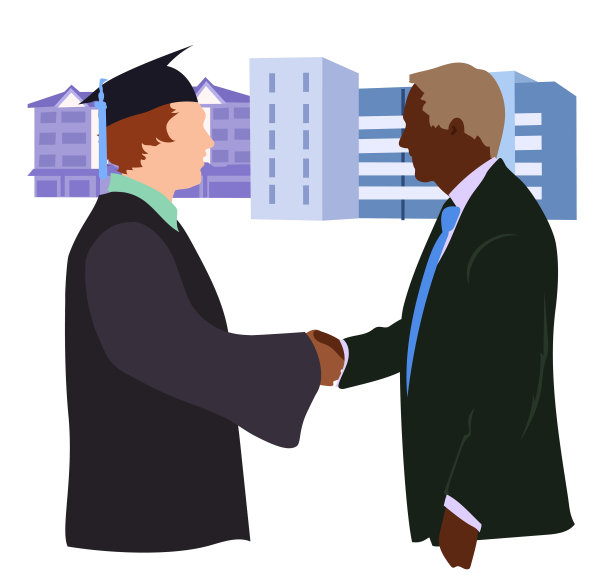 毕业送别绿色套装建筑背景图片下载