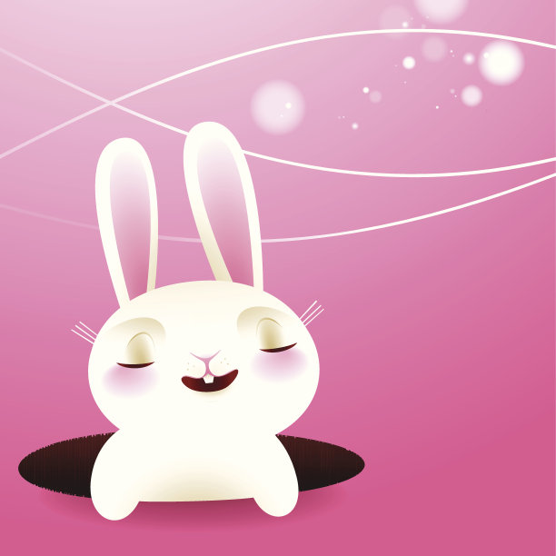 白兔背景图片下载