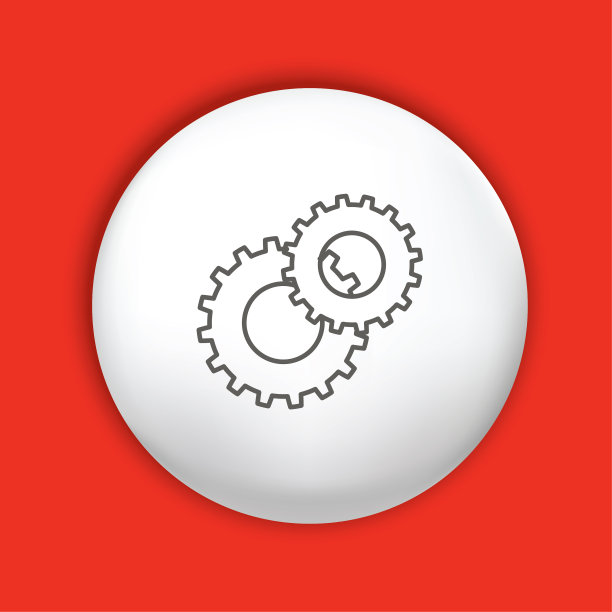 在闪亮的按钮上的细线图标-网站元素图片下载