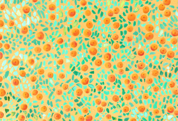 基于果树装饰的风格化背景图片下载