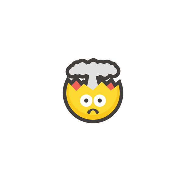 Emoticon平面设计轮廓线图片下载