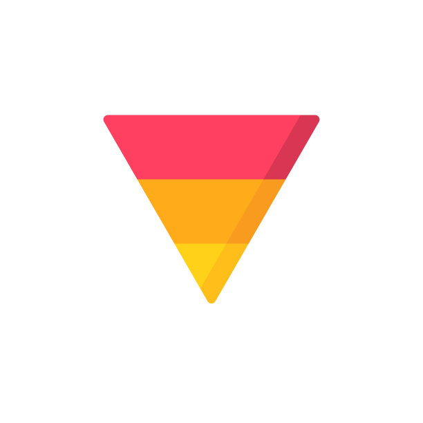 金字塔平面图标。像素完美。移动和网络。图片下载