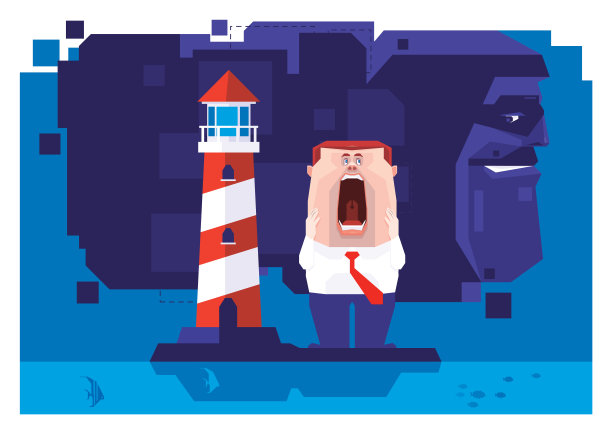 商人在灯塔旁尖叫，骗子在监视图片下载