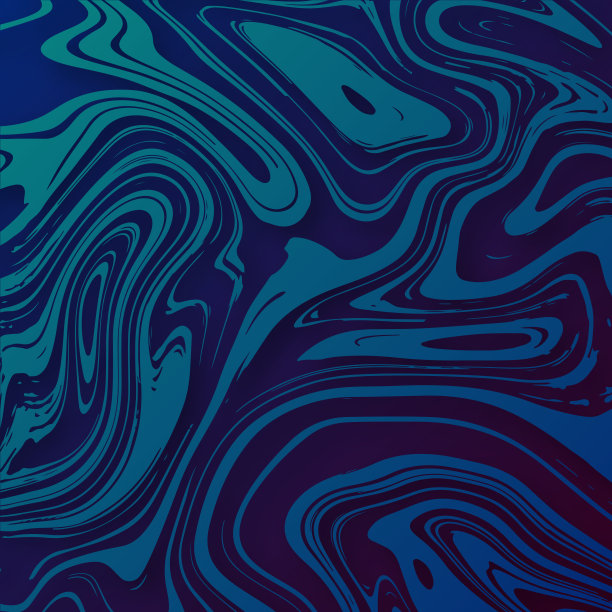 蓝色渐变的液体背景-时髦的设计图片下载