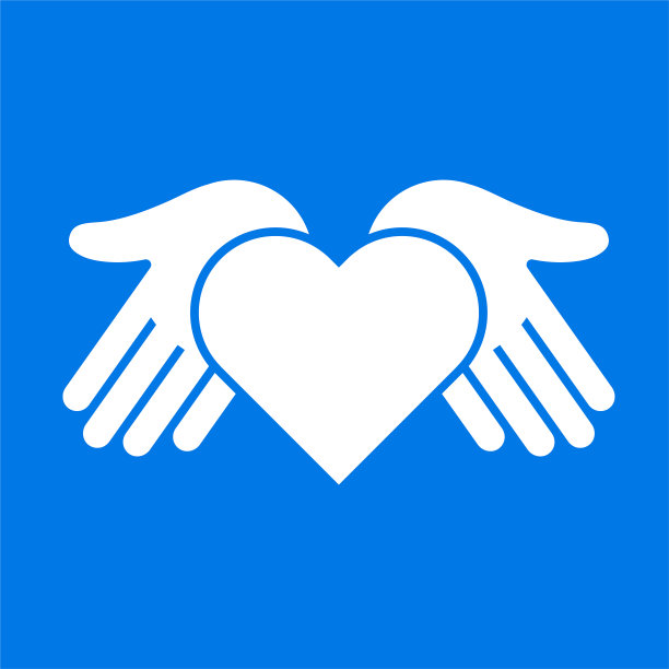 爱的心在手上的图标图片下载