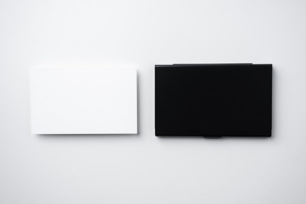 名片盒孤立在白色背景图片下载